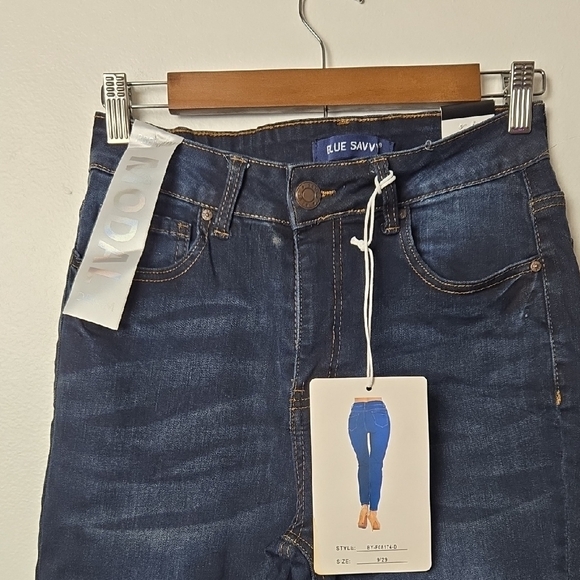 Blue Savvy Dark Blue Skinny Jeans - Picture 4 of 7